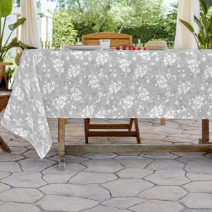 Mantel de Tela Estampado Antimanchas – Soft Leaves Gris