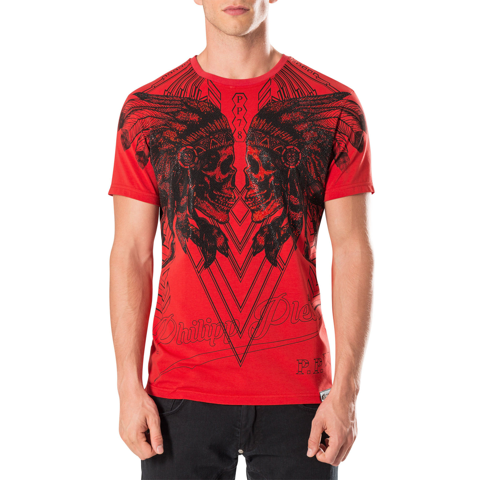 PHILIPP PLEIN T-shirt Round Neck SS "Dramatic"