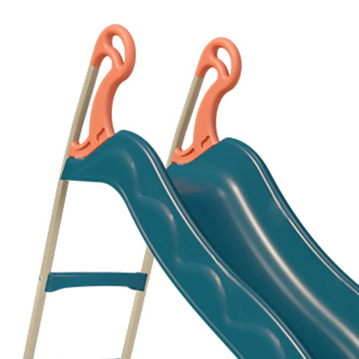 Toboggan Enfant Pliable 3 à 6 Ans Usage intérieur extérieur dim. 120L x 50l x 56H cm HDPE Bleu