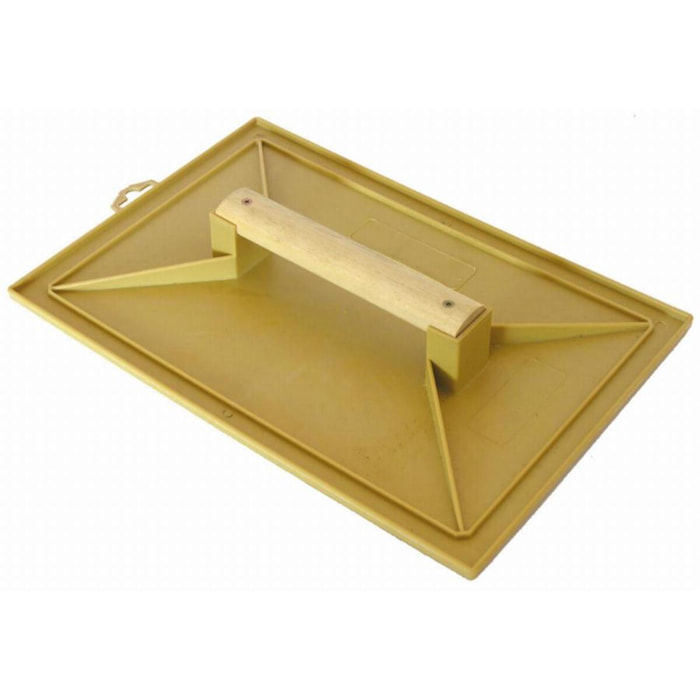 Taloche jaune rectangle 28x41mm plastique poignée bois MOB MONDELIN - 311100