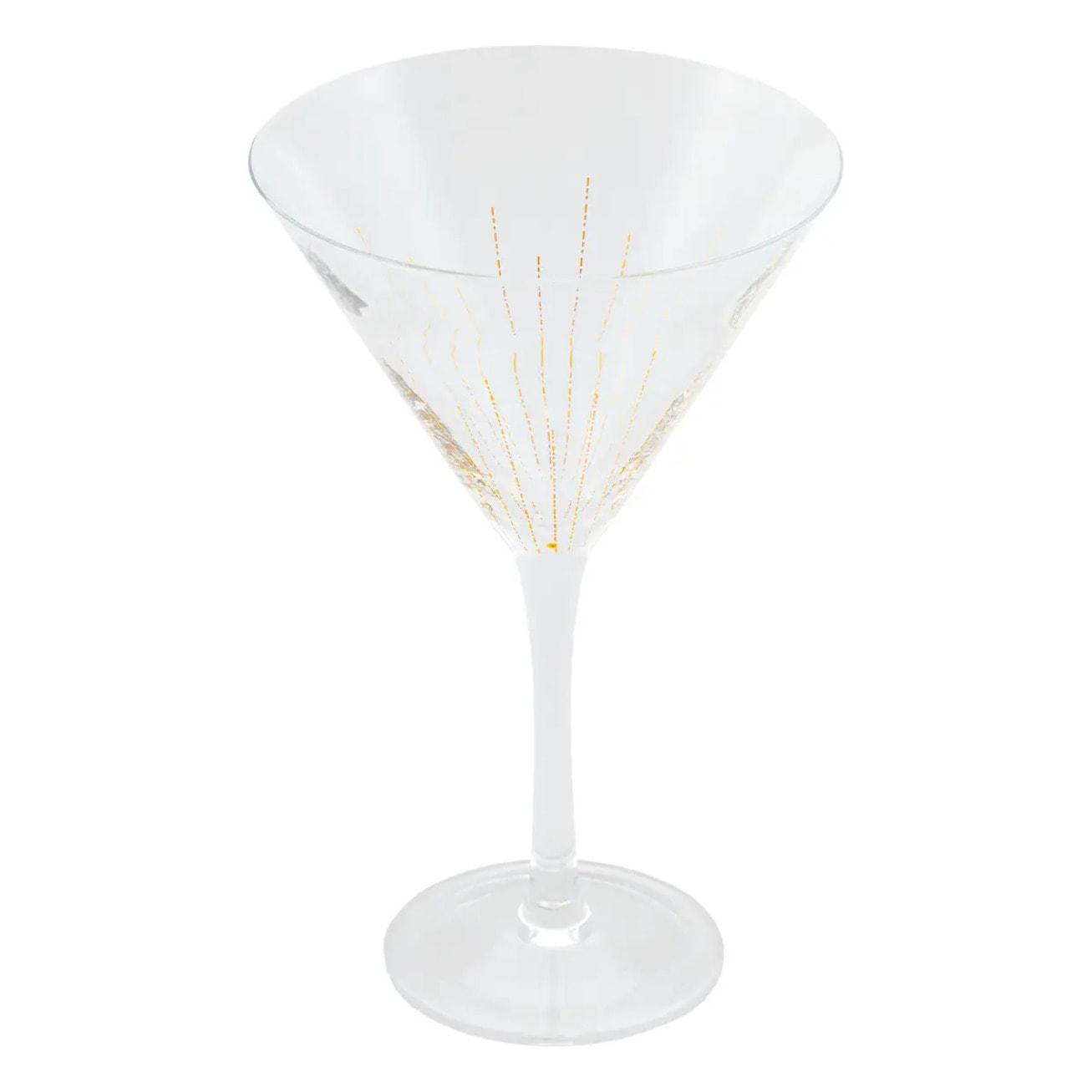 Lot de 2 verres à cocktail Lunis 25cl doré