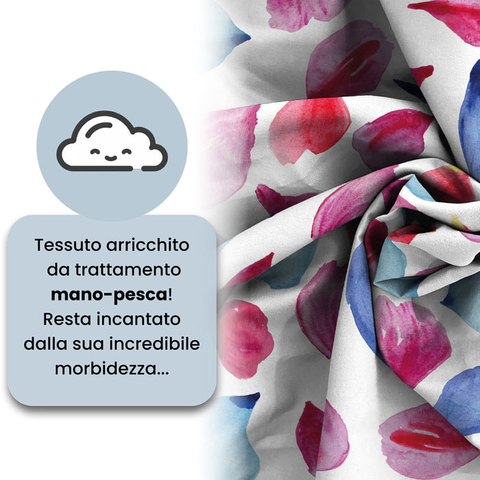 COPRIPIUMINO FANTASY, 100% Microfibra, No Stiro - PETALI
