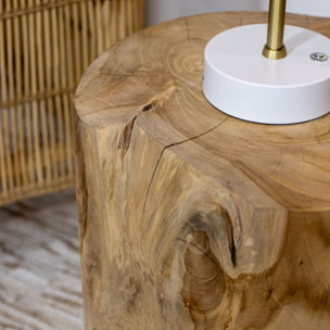 Bout de canapé en racine de teck