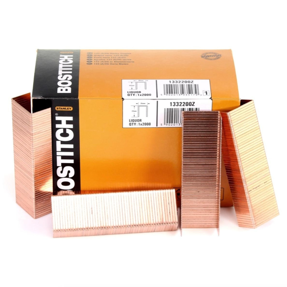 Agrafes BOSTITCH A/35 Galva - 22 mm - Boite de 2000 - 1332200Z