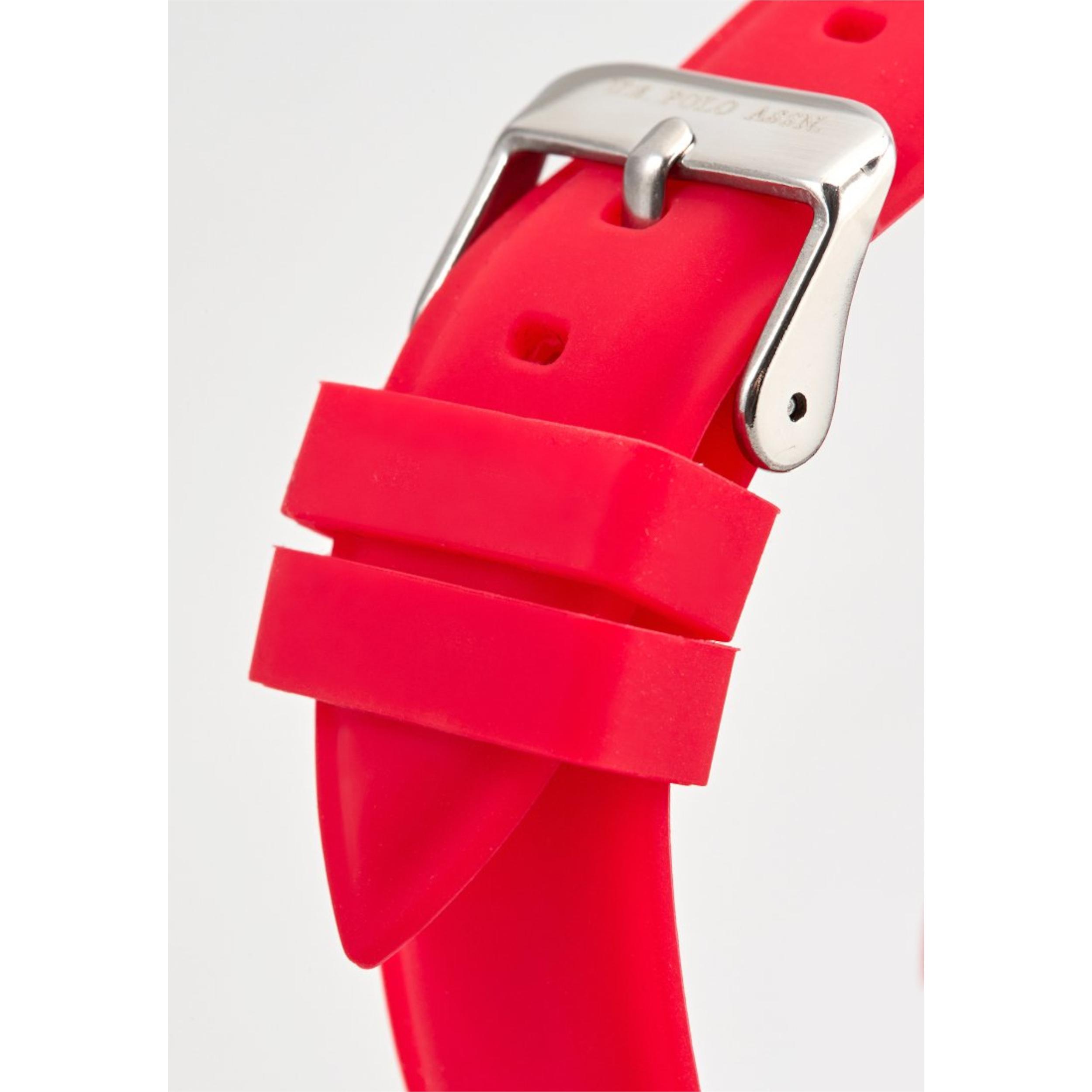 Orologio U.S. Polo Assn. In silicone rosso