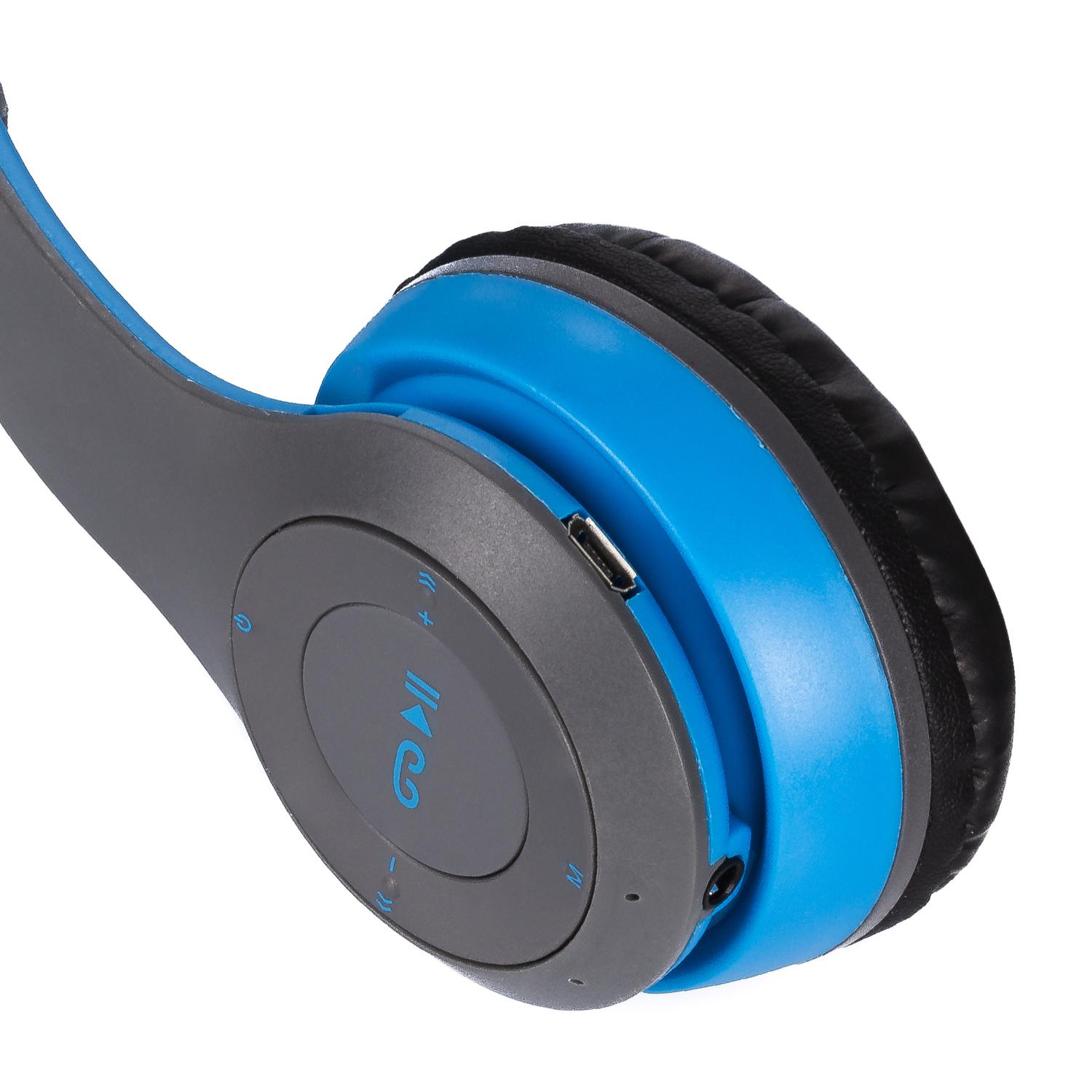 Cascos auriculares P47 Bluetooth 5.0 +EDR con radio FM incorporada y lector de Micro SD.