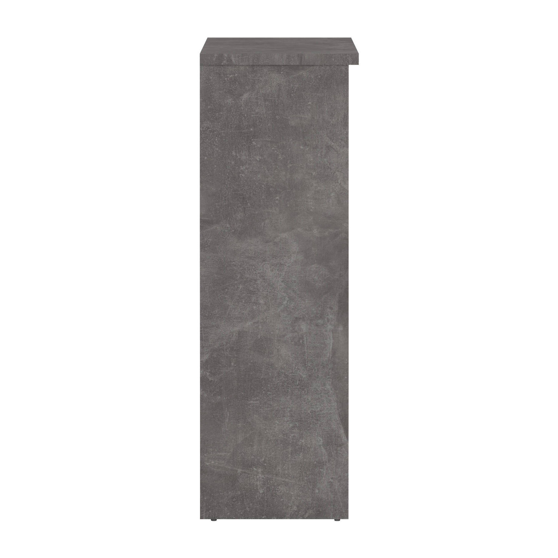 Scarpiera Todd, Mobile portascarpe, Armadio da ingresso multiuso, Mobiletto per calzature, 109x32 h93 cm, Cemento e Bianco lucido