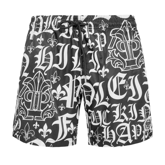 PHILIPP PLEIN Swim Trunks GOTHIC PLEIN