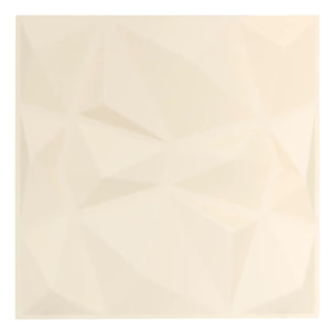 2 stickers muraux Oren géométrique 50x50cm blanc