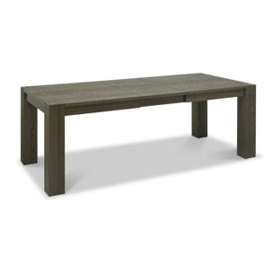 Table à manger extensible en bois de chêne fumé 180-235 cm ALLEN