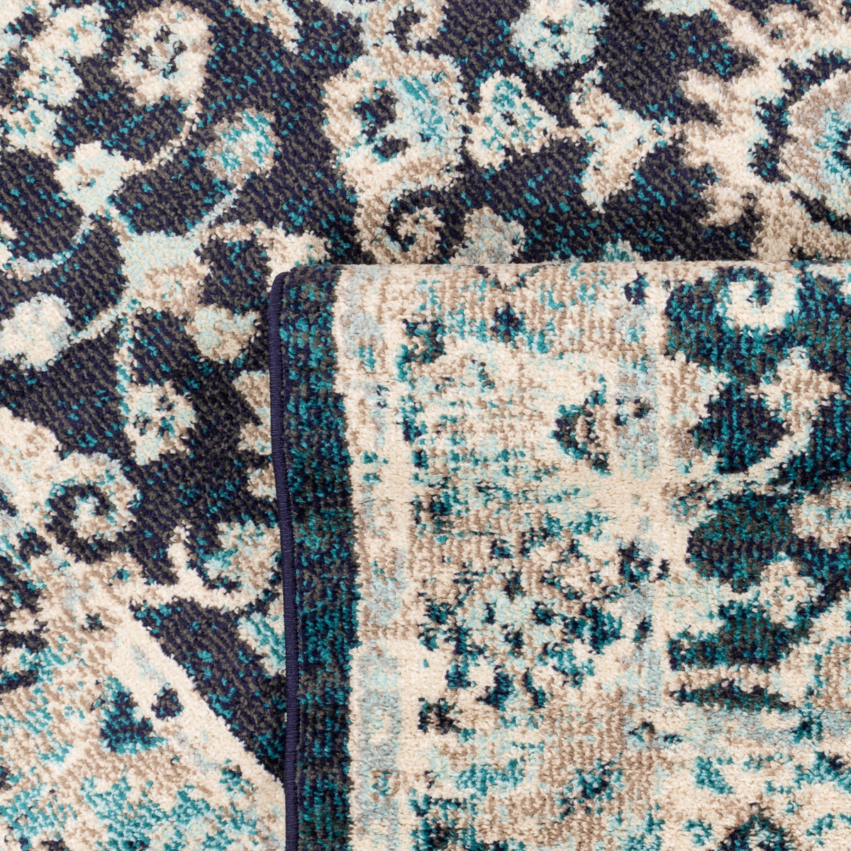 Anatolia - Tapis de salon vintage, bleu