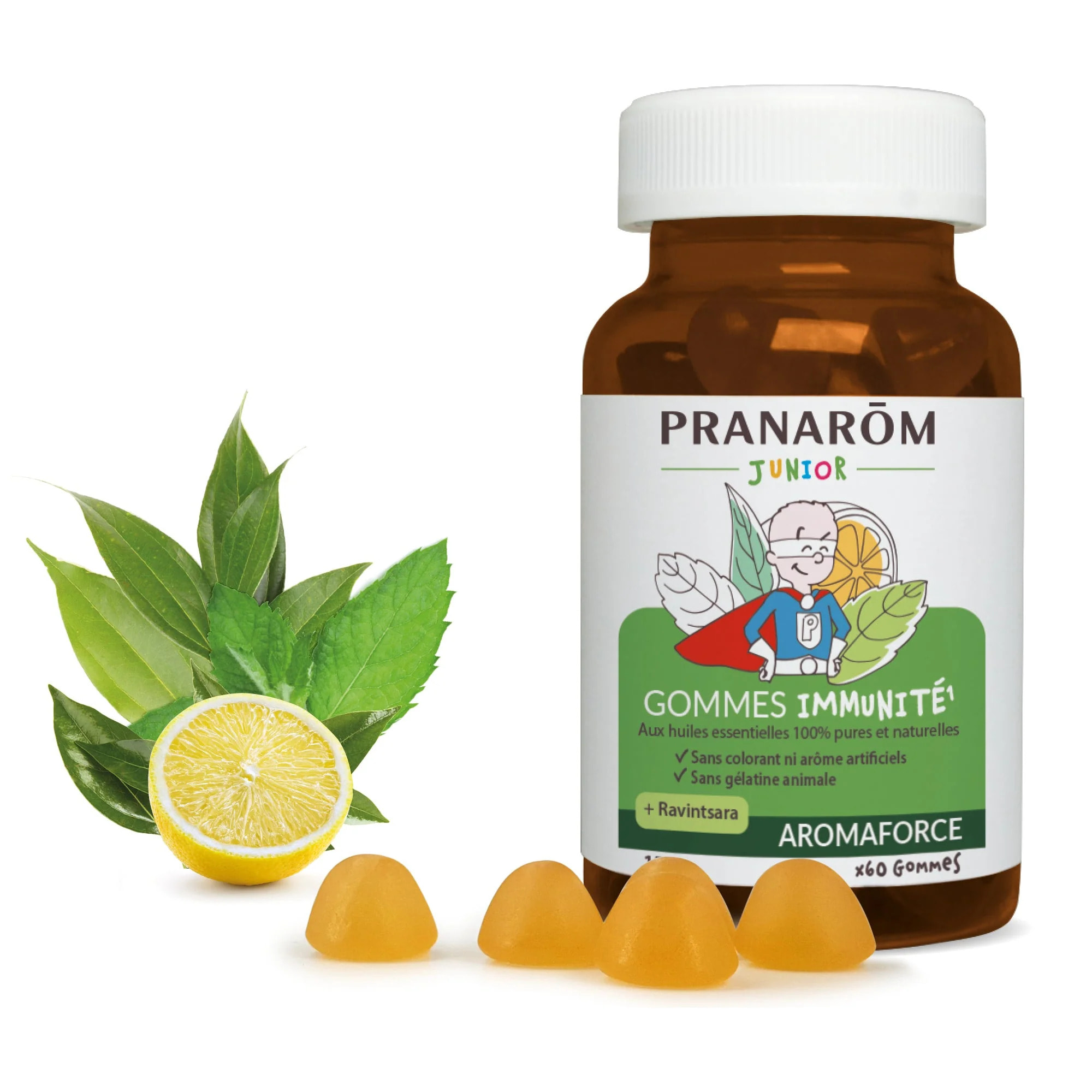 Pranarom - Gommes immunité junior - 60 gommes