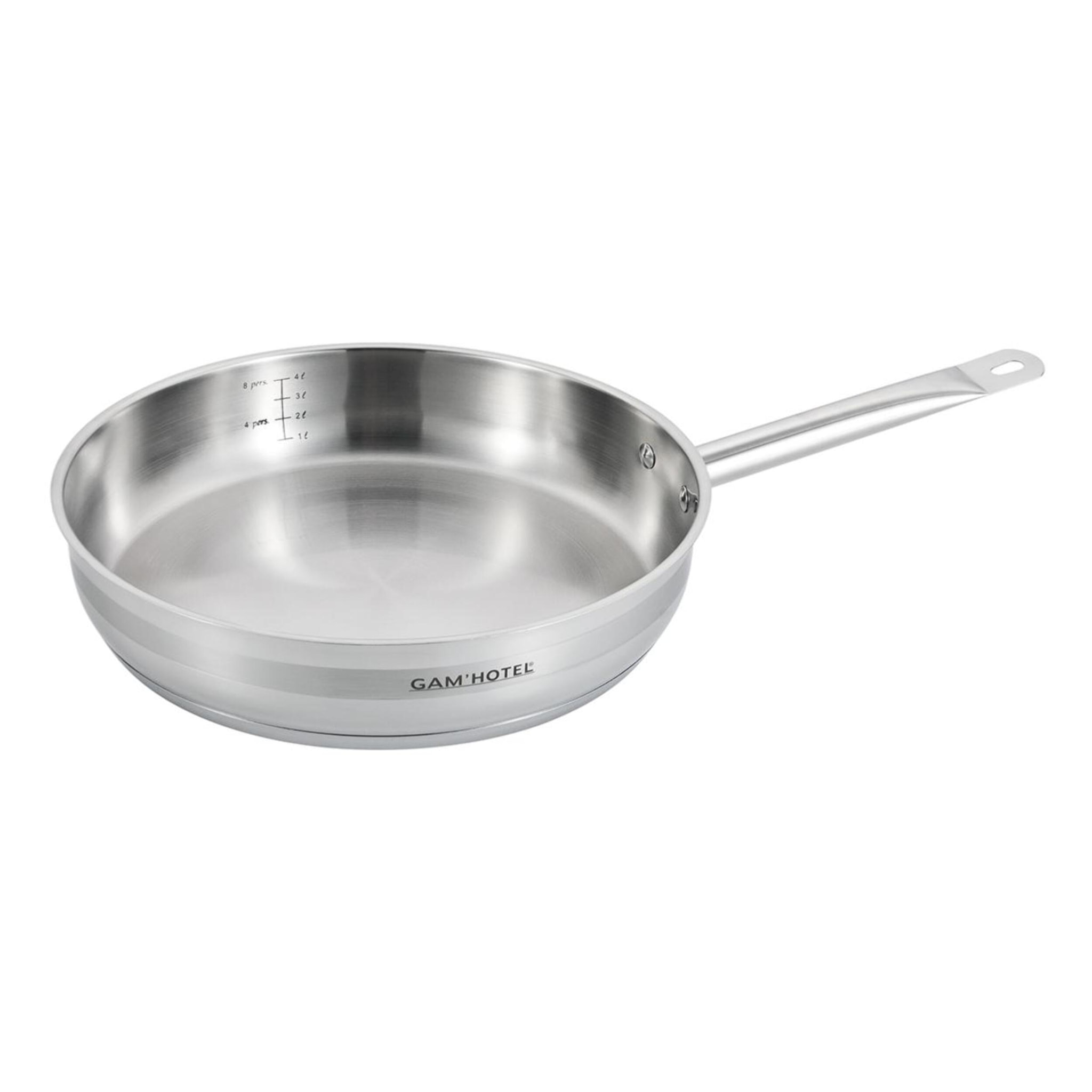 Poêle inox 32x6,5cm induction