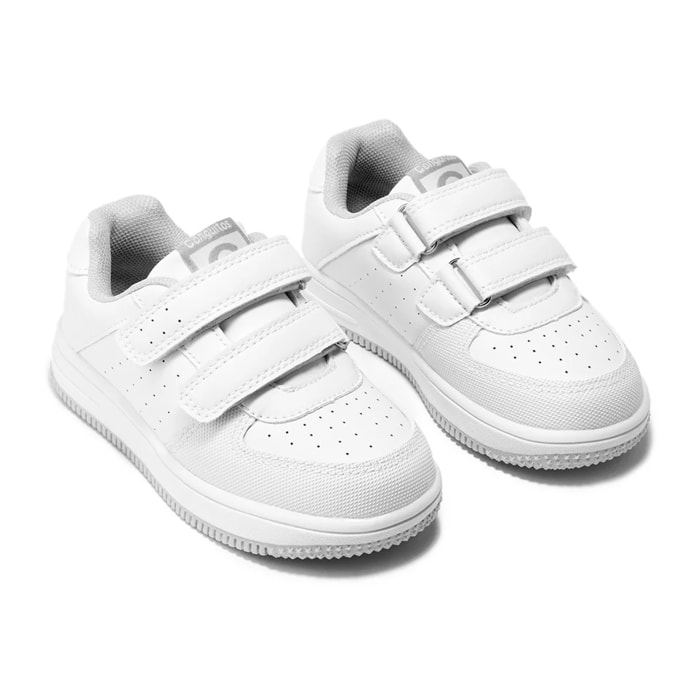 Zapatillas Deportivas Colegiales  Unisex Blanco / Gris Conguitos
