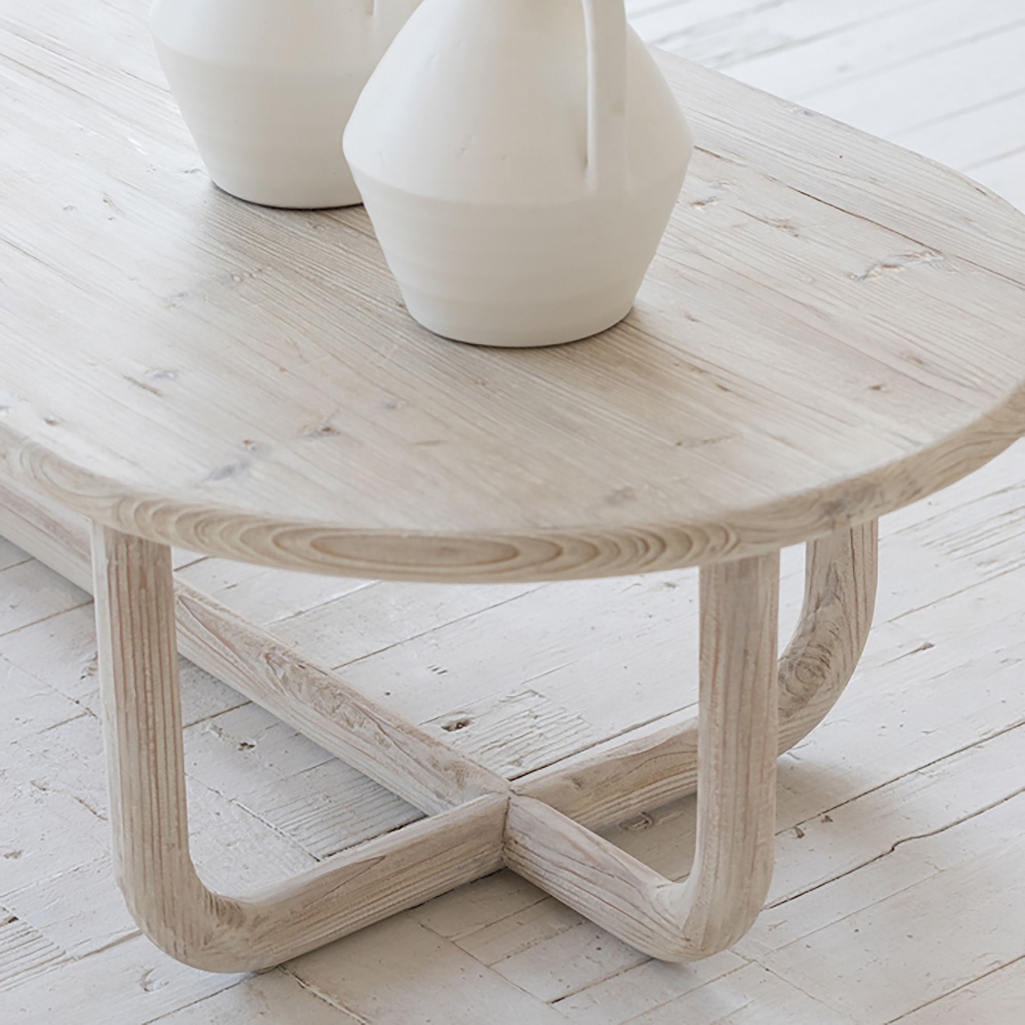 Table basse en pin recyclé KRISTEN