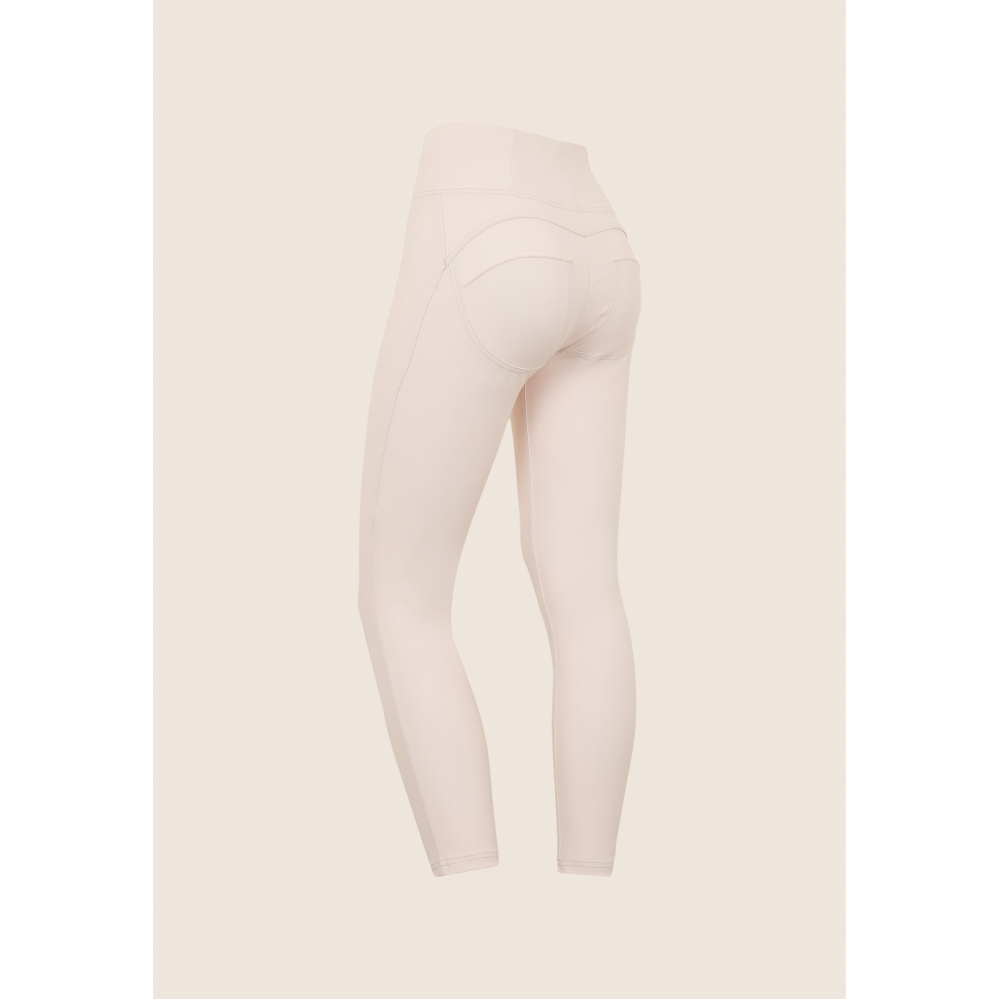 Pantaloni push up WR.UP® 7/8 superskinny vita alta similpelle