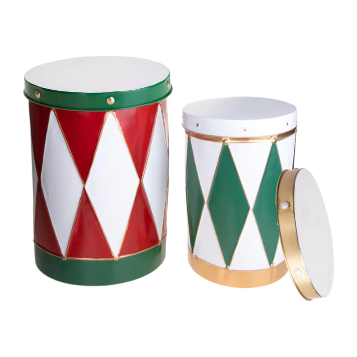 Tamburi Set di 2 - Pezzi 1 - 33xH48x33cm - Bianchi Dino SpA