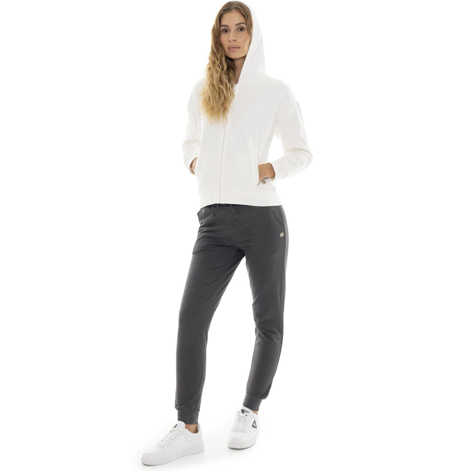 Chándal de invierno de mujer con capucha y cremallera "Pearl"