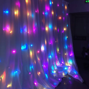 Guirnalda de 400 luces led multicolor con controlador - 8 metros de longitud