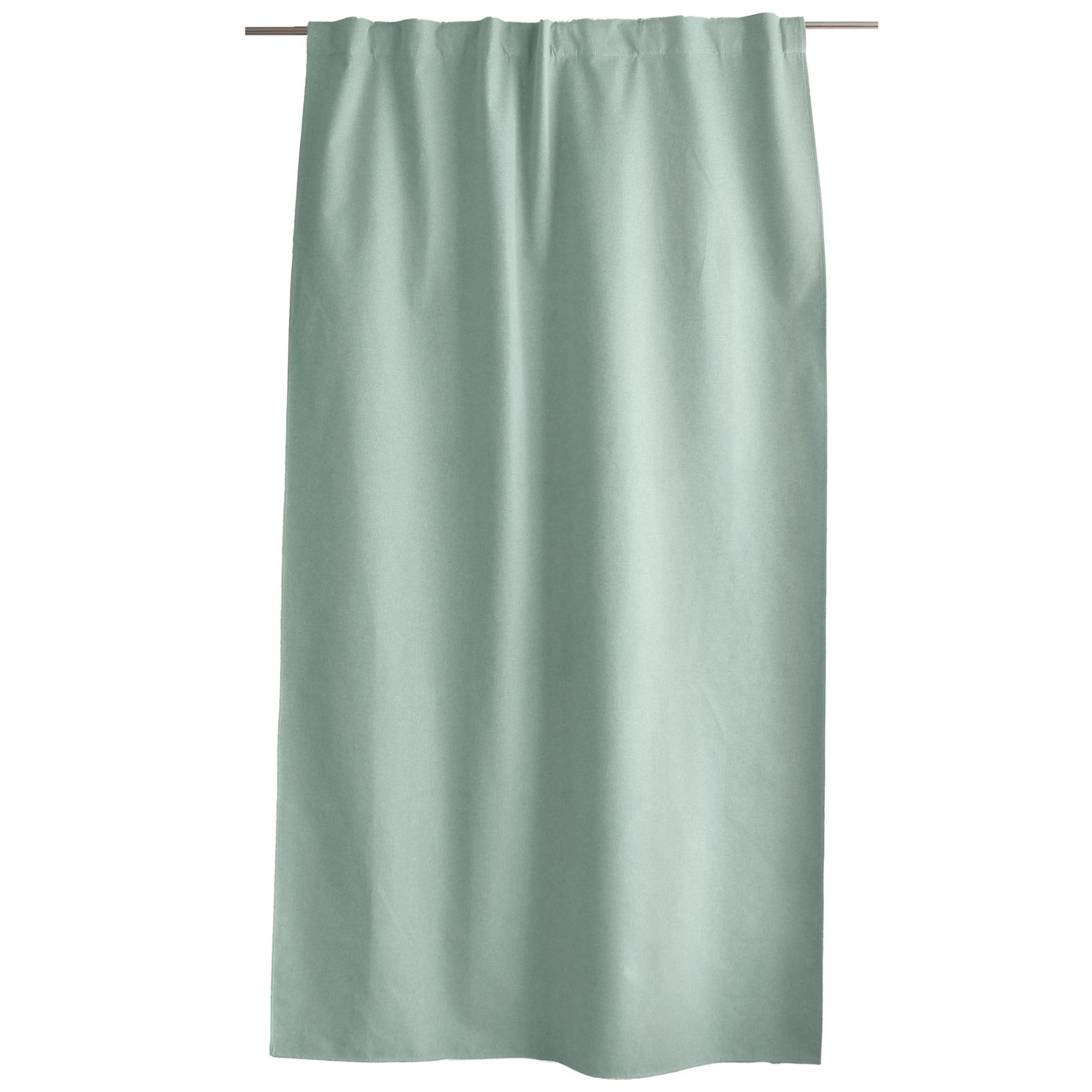 Rideau occultant aspect chambray - Céladon