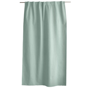 Rideau occultant aspect chambray - Céladon