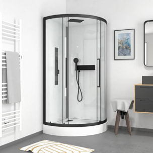 Cabine de douche 1/4 de cercle ROND - 90x90x217cm - FACTORY 2 ROUND
