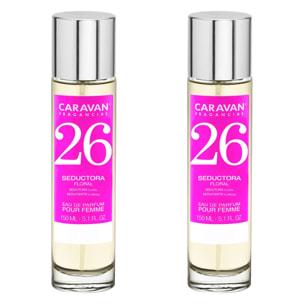Caravan fragancias - caja de regalo con 2 perfumes nº26 de 150 ml, para mujer