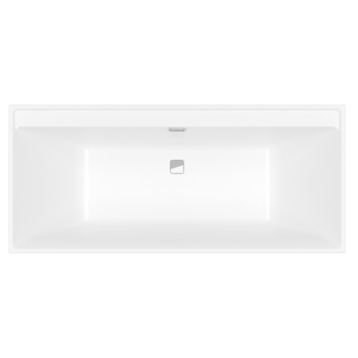 Baignoire droite antidérapante VILLEROY ET BOCH Collaro acrylique