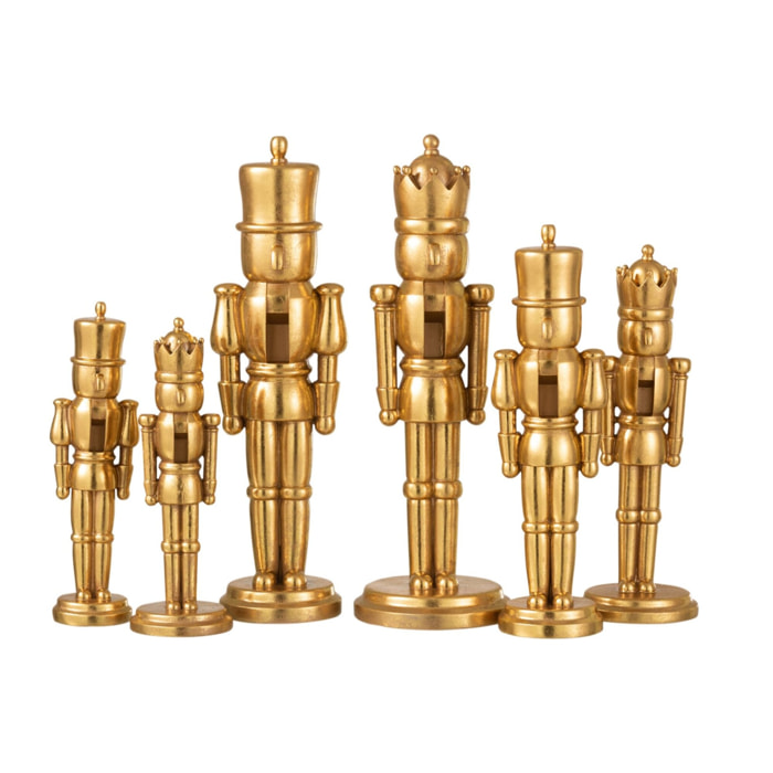 J-Line figurine Casse-Noisette - polyrésine - or - large - 2 pcs