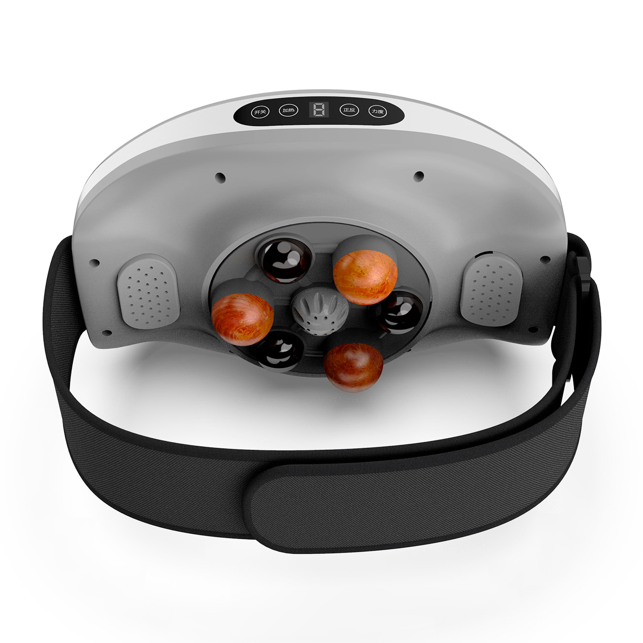 Cintura massaggiante per vita e addome con compressa calda a 3 intensità e 2 livelli di potenza.