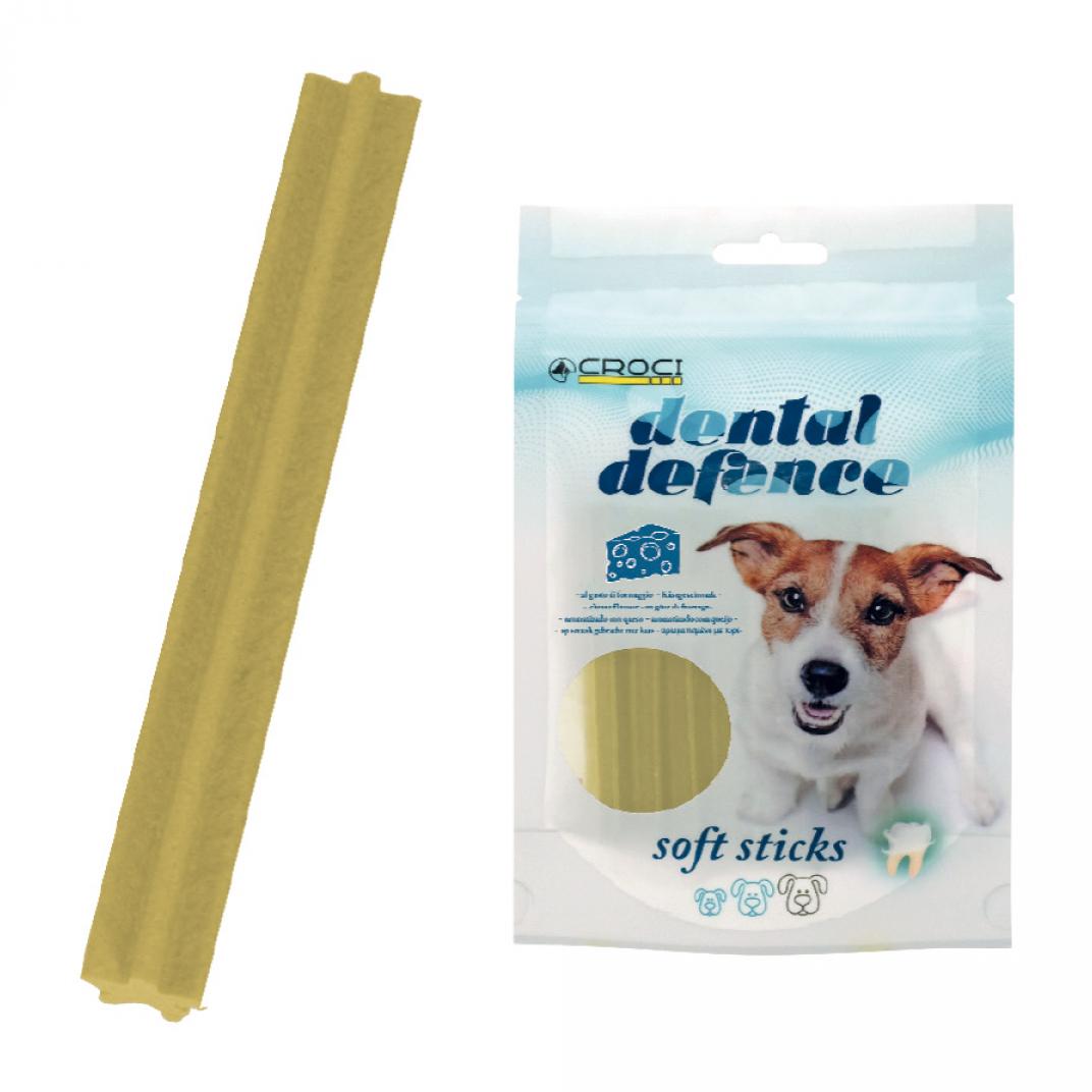 Snack per Cane - Dental Defence Soft Sticks 4 pz - Formaggio - Croci