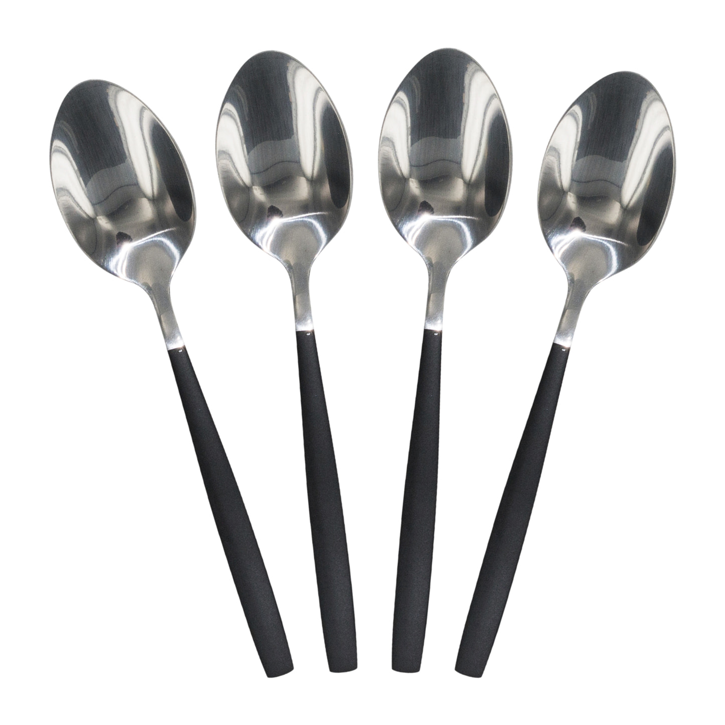 Menagere 16 Pieces Inox Manche Noir