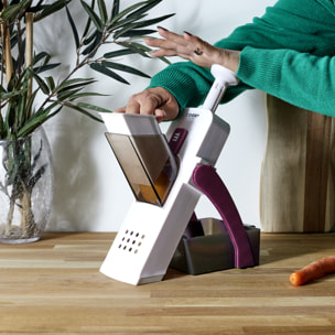 Mandoline - COOK CONCEPT - 4 En 1 - Pratique - Rouge