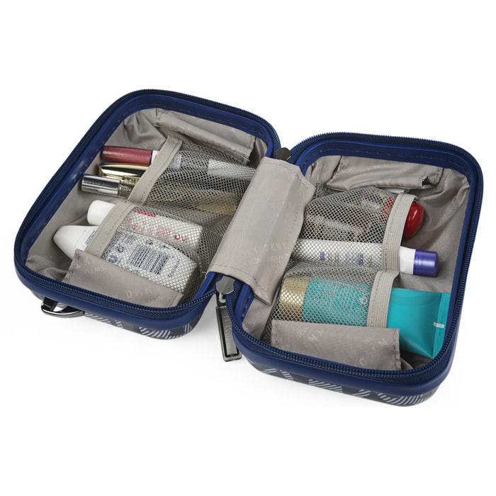 Neceser Viaje Rigido Dkny Dkny-1001 Deco Signature Cosmetic Case Indigo/White