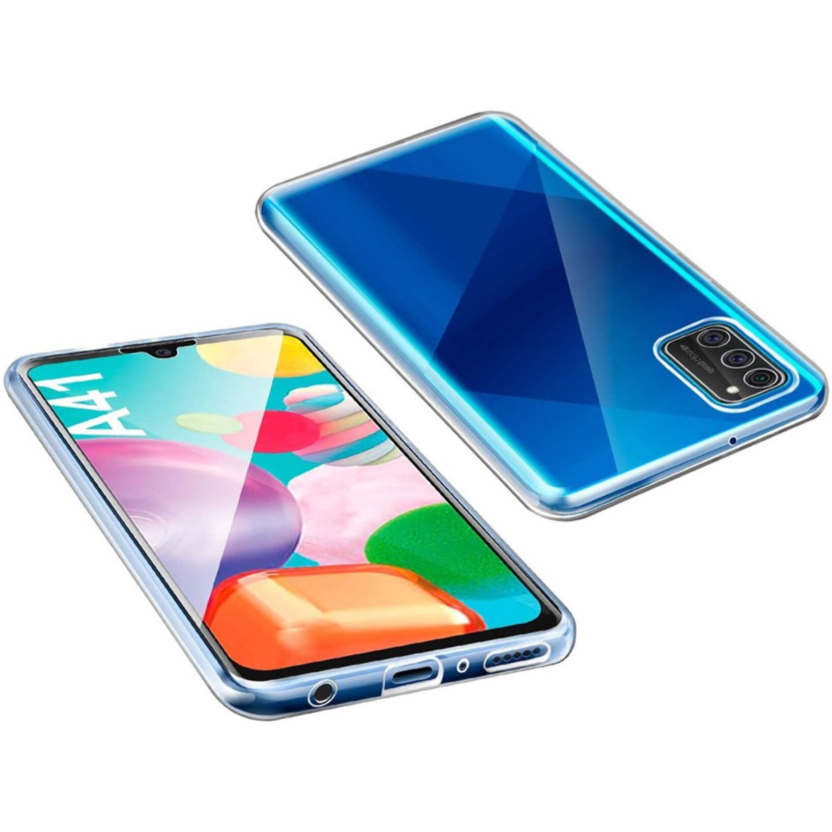 Coque Samsung Galaxy A41 360° intégrale protection avant arrière silicone transparente