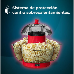 Máquina de Palomitas Eléctrica Fun&Taste P'Corn Lotus. Palomitero de 1200 W, Pal