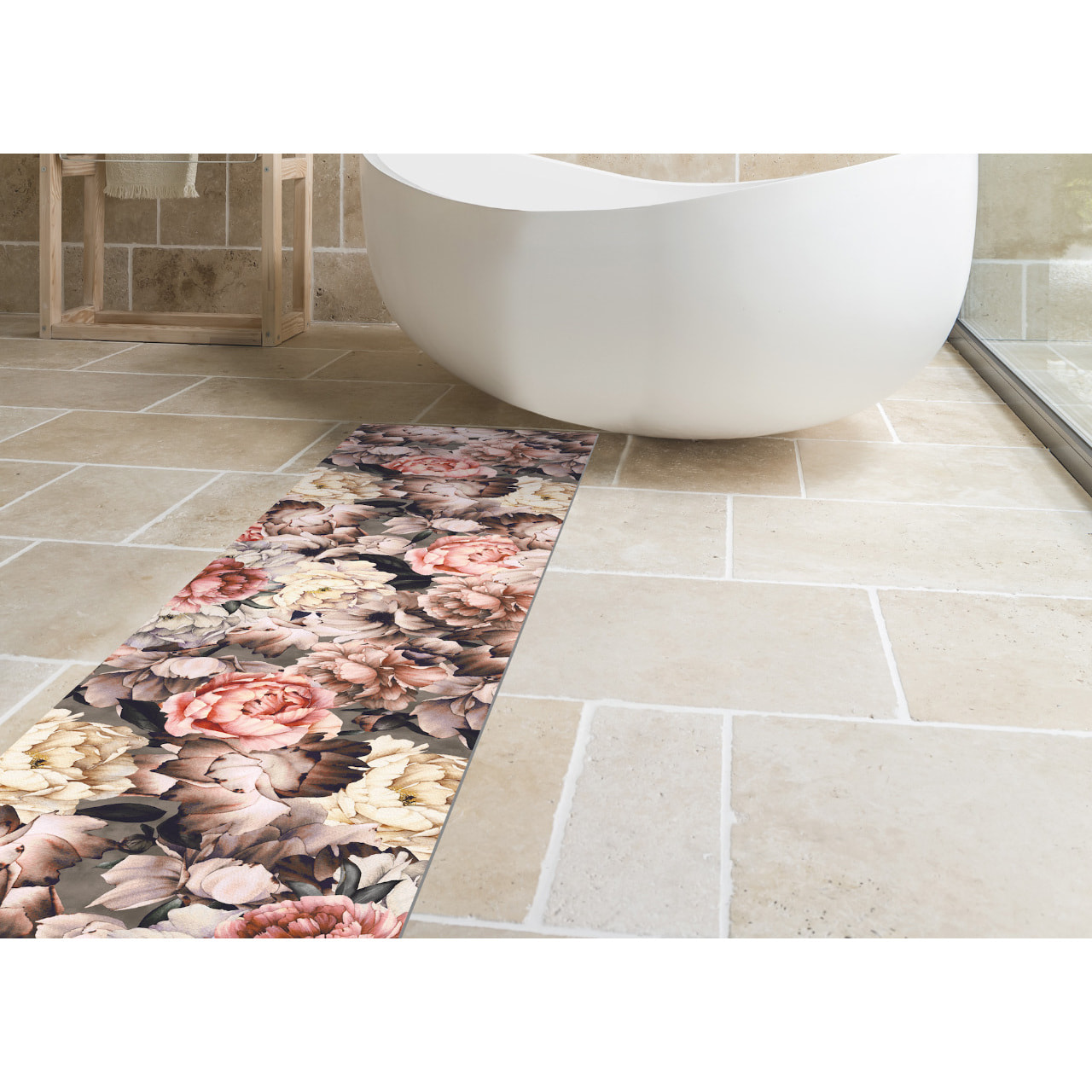 Tappeto Passatoia Cucina Con Retro Antiscivolo Antisfilo Linea Futura Romantica