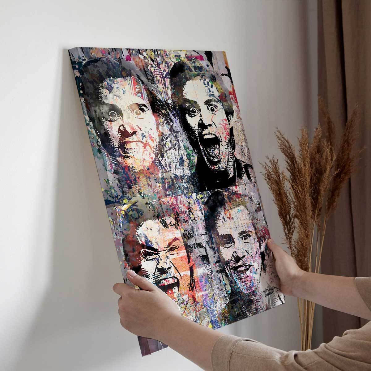 Tableau art tableau Jim carrey the mask Toile imprimée
