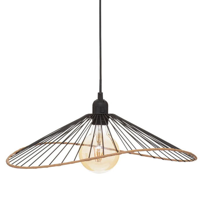 Suspension "Alara" métal noir D45cm