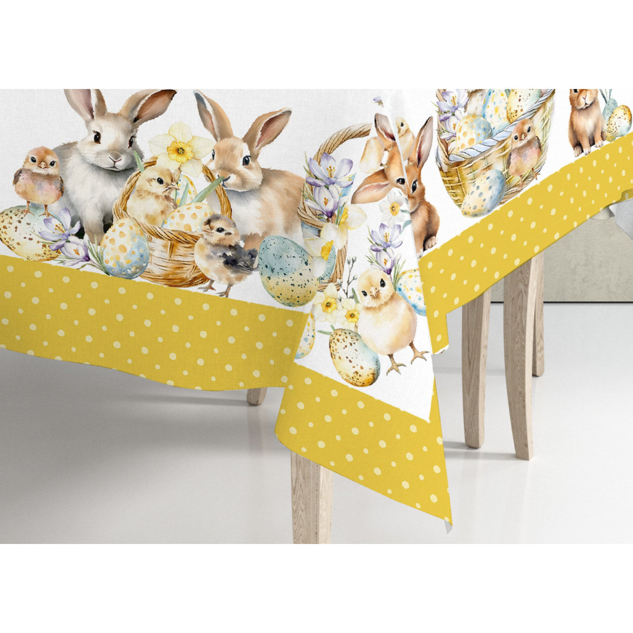 Tovaglia Cucina 100% Cotone Digitale Disegno Pulcino