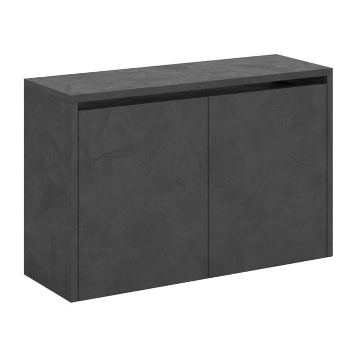Panca inferiore allungabile 26x72/300 cm Evolve Antracite Spatolato allunghe interne