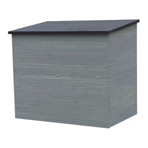 Coffre de jardin en bois "Caja" - 137 x 91 x 121 cm - Anthracite