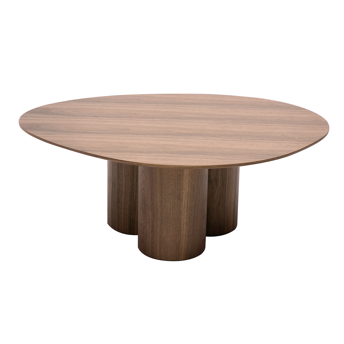 Table basse design bois foncé noyer L100 cm HOLLEN