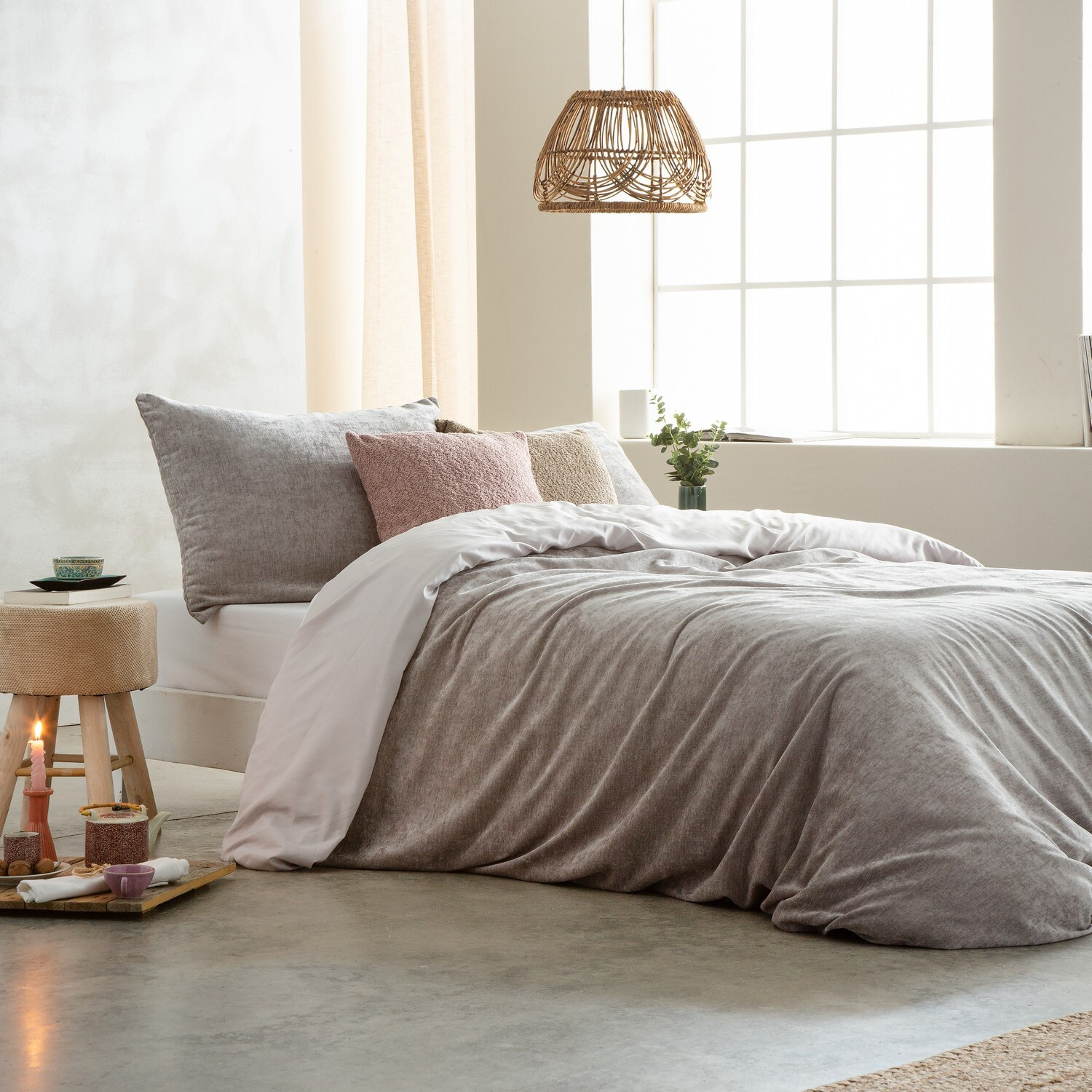 Funda nórdica velvet beige