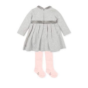 Vestido con leotardos - Gris