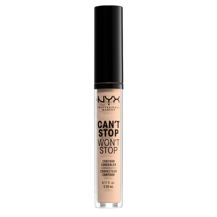 NYX Professional Makeup Anti-Cernes et Correcteur Can't Stop Won't Stop Contour Concealer Vanilla