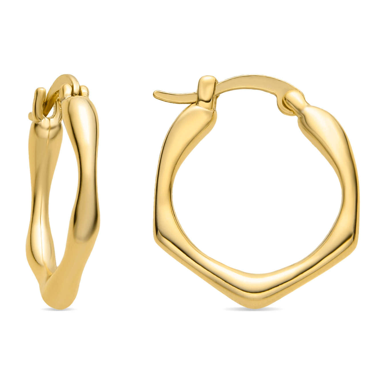 Pendientes acabado oro 18K