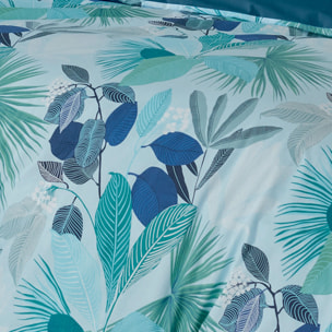 Parure de couette au  style tahitien - Bleu