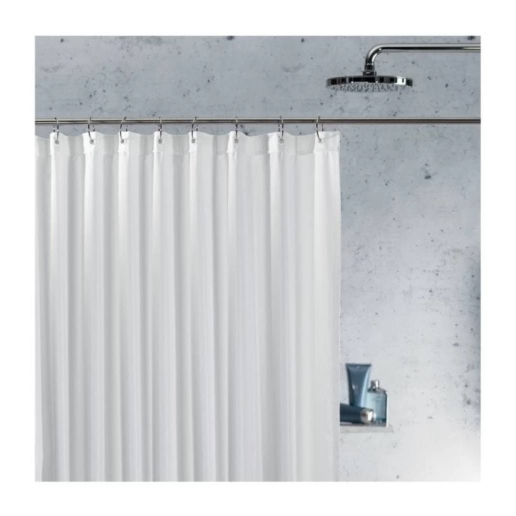 Barre tringle pour rideau de douche ou baignoire extensible à  fixer en Inox SLIM 125-220cm Chromé Spirella