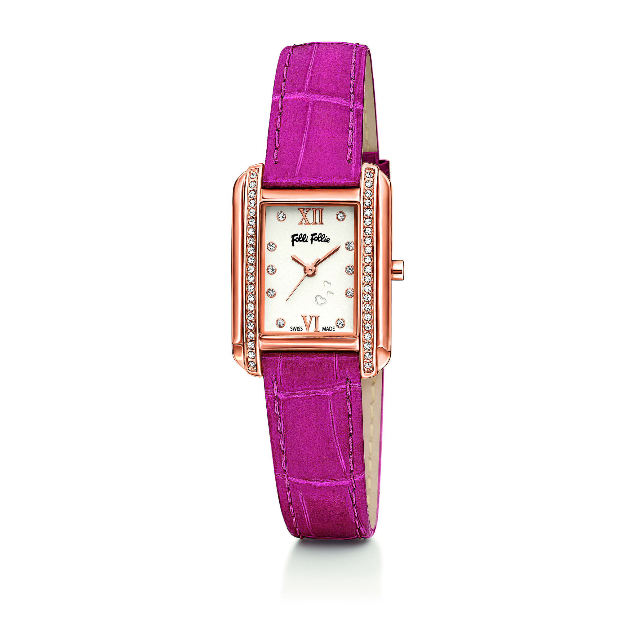 Reloj Folli Follie WF14B026SS Mujer Analogico Cuarzo con Correa de Cuero